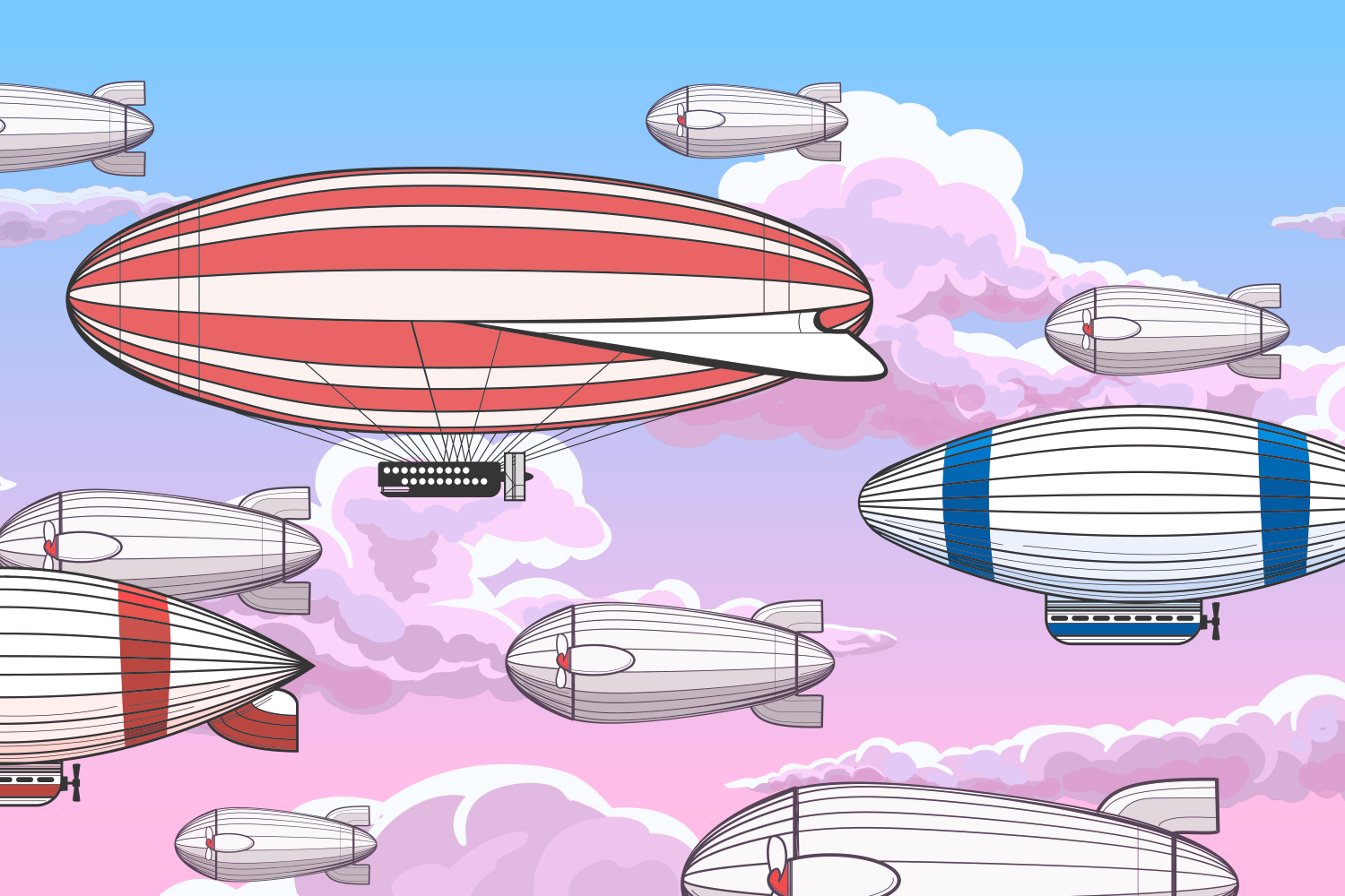 Использование дирижаблей для доставки грузов и техники к местам строительства инфраструктуры